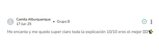 Testimonio de Camila Alburquenque sobre la claridad de la explicación