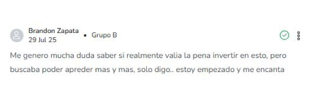 Testimonio de Brandon Zapata sobre empezar y disfrutar el aprendizaje